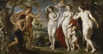 Le Jugement de Pâris, Rubens (vers 1639).