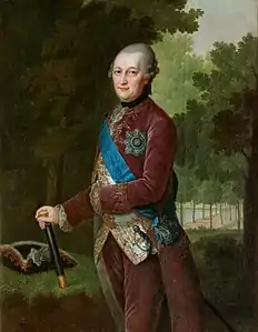 Peter von Biron (1724-1800)Frīdrihs Hartmanis Barizjens (1724–1796), 1781Rundāle Palace, Latvia