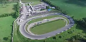 Peterborough Speedway vu du ciel.