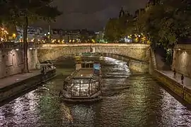 Le Petit-Pont de nuit.