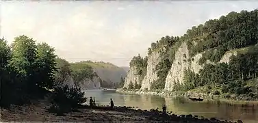 Pierre écrite sur la rivière  Tchoussovaïa