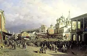 Marché à Nijni Novgorod