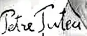 signature de Petre Țuțea