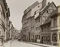 Vue sud sur la Petristraße, vers 1880.