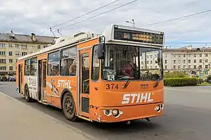 Trolleybus à Petrozavodsk.