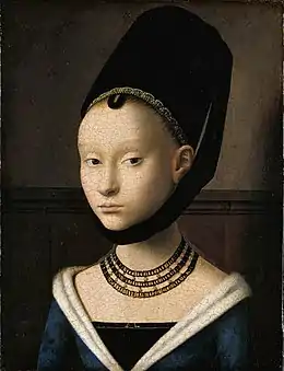 Portrait d'une jeune fille de Petrus Christus.