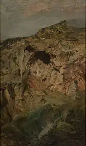 Étude de rocher, ca. 1890 (Te Papa, Wellington)