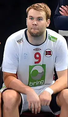 Petter Øverby (au centre) le 16 janvier 2016.