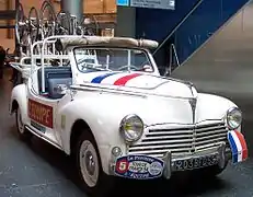 Une des seize 203 à carrosserie Tour de France cycliste 1954.