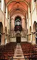 Vue de l'intérieur vers l'orgue.