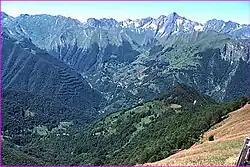 Vue de la vallée du Salat et d'Angouls depuis le pic de Peyregere