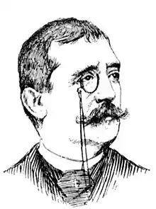 Portrait d'Abel Peyrouton paru en 1888 dans Le Monde illustré.