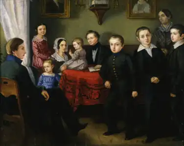Portrait de la famille Doeppi (1845).