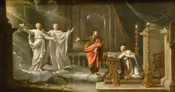 Saint Gervais et saint Protais apparaissant à saint Ambroise (Philippe de Champaigne).