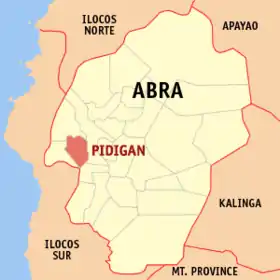 Localisation de Pidigan