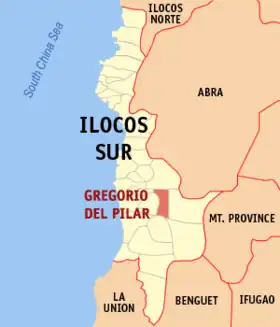 Localisation de Gregorio del Pilar