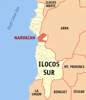 Localisation de Narvacan