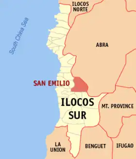 Localisation de San Emilio