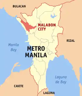 Localisation de Malabon