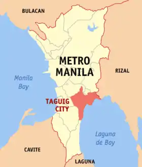 Localisation de Taguig