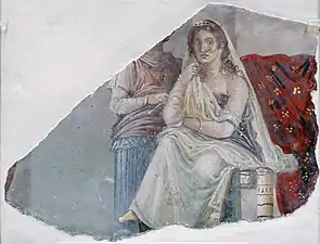 Phèdre, fresque de Pompéi (Ier siècle av. J.C.).