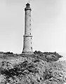 Le phare des Héaux de Bréhat en 1873 (photographie de J. Duclos)