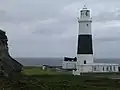 Phare sur l'île d'Aurigny.