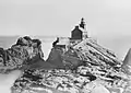 Le phare du Paon à Bréhat en 1873 (photographie de J. Duclos)