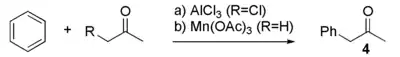 Une méthode de synthèse de la phénylacétone par acylation de Friedel-Crafts du benzène