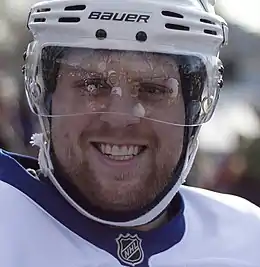 Photo de Kessel sous les couleurs des Maple Leafs de Toronto.