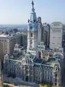 Philadelphia City Hall, aerial view, cropped