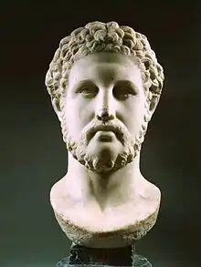Sculpture représentant Philippe II, le père d'Alexandre
