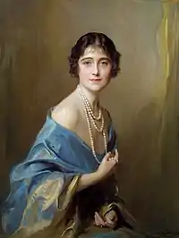 Elizabeth Bowes-Lyon par Philip de László (1925).