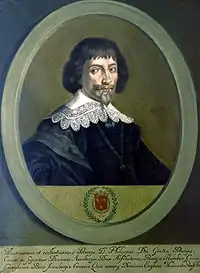 Philippe-Charles (1587 † 1640), fils du précédent, comte et 2e prince d'Arenberg et du Saint-Empire, 6e duc d'Aerschot.