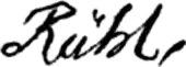 signature de Philippe Rühl