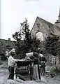 Vanneurs à Sainte-Avoye (photographie de Philippe Tassier, vers 1930).