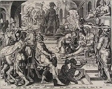 L’adoration des mages d'après Maarten van Heemskerck