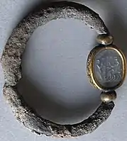 Bracelet phénicien en argent et améthyste, Ve siècle av. J.-C.
