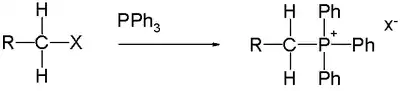 Synthède d'un halogénure de phosphonium à partir de triphénylphosphine et d'un halogénure d'alkyle