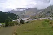 Vue depuis la vallée de la Romanche à l'est.