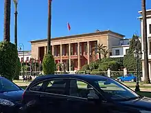 Place du lieu de réunion du Parlement Marocain.