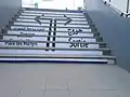 Escalier d'accès aux quais