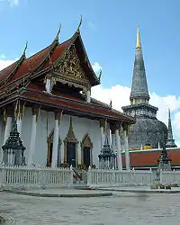 Le Wat That Nakon et son Chedi à Nakhon Si Thammarat