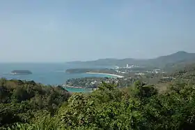 Vue de la côte Ouest de l'île