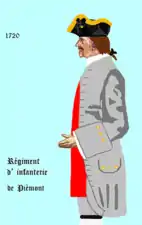 régiment de Piémont de 1720 à 1734