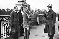 Le maréchal Józef Piłsudski sur le pont Poniatowski, 1926.