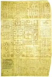 Plan de Saint-Gall du IXe siècle.