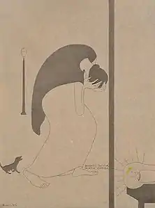 Pianto sulla porta chiusa (1915), encre sur vélin, Venise, Collection Peggy Guggenheim.