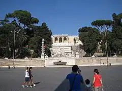 Vue depuis l'obélisque de la piazza del Popolo