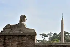 Obélisque de la piazza del Popolo, d'Héliopolis (Égypte)